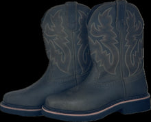 Load image into Gallery viewer, Cowboy Boots For Men - Mens Sport Wide Square Toe Western Boot,Oil/Slip Resistant,Durable Fashionable Classic Pull on 10 Inch Wellington Boots - Soft Toe-1004