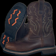Load image into Gallery viewer, Cowboy Boots For Men - Mens Sport Wide Square Toe Western Boot, Oil/Slip Resistant, Durable Fashionable Classic Pull on 10 Inch Wellington Boots - Soft Toe-1013