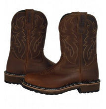 Load image into Gallery viewer, Cowboy Boots For Men - Mens Sport Wide Square Toe Western Boot, Oil/Slip Resistant, Durable Fashionable Classic Pull on 10 Inch Wellington Boots - Soft Toe-1013