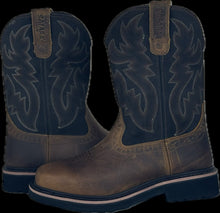 Load image into Gallery viewer, Cowboy Boots For Men - Mens Sport Wide Square Toe Western Boot, Oil/Slip Resistant, Durable Fashionable Classic Pull on 10 Inch Wellington Boots - Soft Toe-1023