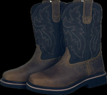 Load image into Gallery viewer, Cowboy Boots For Men - Mens Sport Wide Square Toe Western Boot, Oil/Slip Resistant, Durable Fashionable Classic Pull on 10 Inch Wellington Boots - Soft Toe-1023