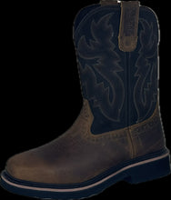 Load image into Gallery viewer, Cowboy Boots For Men - Mens Sport Wide Square Toe Western Boot, Oil/Slip Resistant, Durable Fashionable Classic Pull on 10 Inch Wellington Boots - Soft Toe-1023