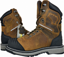 Load image into Gallery viewer, SAFARA 1818 Brown Leather Insulated Work Boots