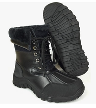 Load image into Gallery viewer, LABO Men&#39;s Water Proof Snow Boot Black Brown Gray 2076