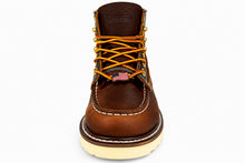 Load image into Gallery viewer, SAFARA 7” Moc Toe Work Boots for Men - Soft Toe, Premium Full-Grain Leather with Slip-Resistant Wedge Outsole and Comfort Insole; EH Rated 6633 6633A