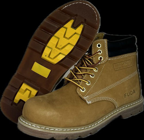 Steel Toes 6-inch Leather Tan Working Boot 681S