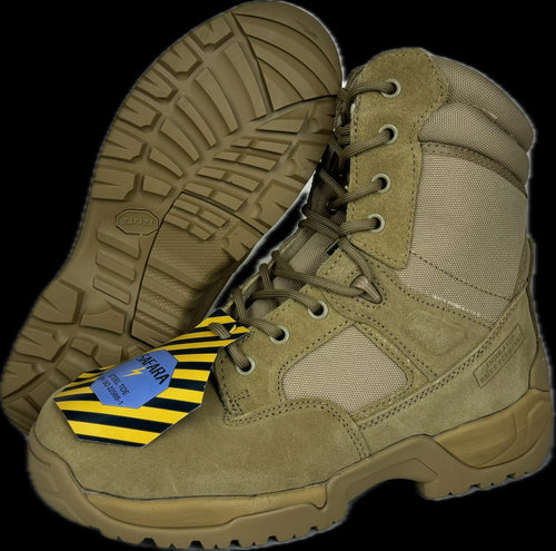 Steel Toes 8-inch Leather Zipper Working Boot 7711S