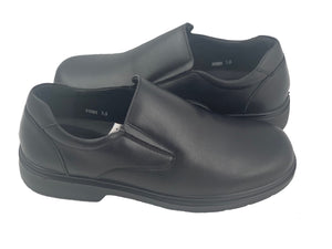 Men's Upper Leather Oil Slip Resistant Kitchen Shoes- Slip on 91001