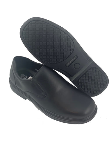 Men's Upper Leather Oil Slip Resistant Kitchen Shoes- Slip on 91001