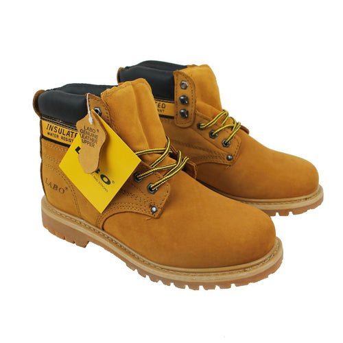 LABO Men's Genuine Leather Work Boot