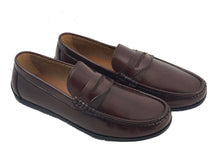 Load image into Gallery viewer, Labo Pro Reactive Men&#39;s Loafers Slip on Driving Shoes Moccasins 2666 Black &amp; Brown