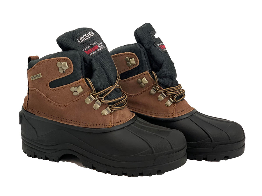 Labo Pro Men's Warm Winter Snow Boots Shoes Waterproof Insulated Lace Up 103