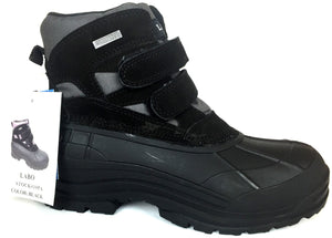 Labo Men's Warm Winter Snow Boots Shoes Waterproof Insulated Velcro