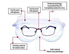 Load image into Gallery viewer, Anti Saliva Safety Glasses Goggles Eye Protection Work Lab Anti Dust Wholesale-G-100